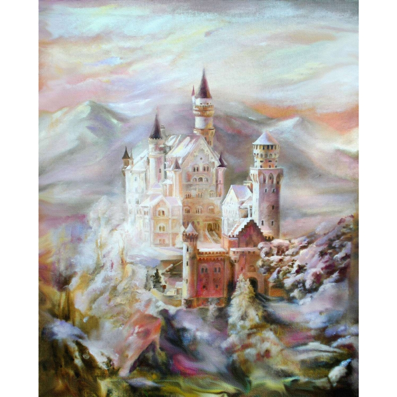Castle on canvas