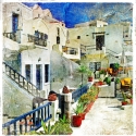 Courtyard of Santorini