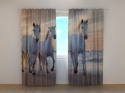 Photo curtains Horses Family C