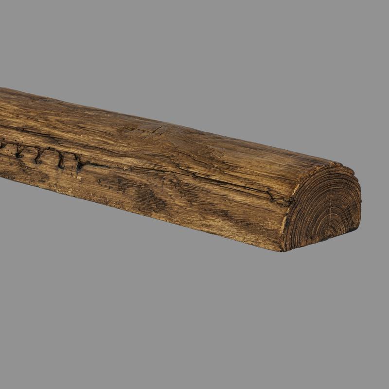 Polyurethane round wood beam DARK OAK